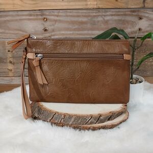 Margot Tooled Clutch Wristlet